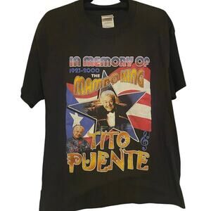 Vintage Y2K In Memory of The Mambo King Tito Puente 2000 Nuestro Rey Rap T Large